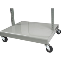 Servante mobile de bacs &agrave; plateaux inclinables - chariot seulement, &agrave; deux c&ocirc;t&eacute;s, 26-1/4" la x 22" p x 57-1/2" h Equipex
