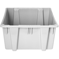 Caisse-palette empilable et emboîtable, 13" x 15,5" x 19,5", Gris Equipex