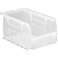 Bac transparent ultra empilable & suspendable, 6" la, 5" h x 9-1/4" p, Transparent Equipex