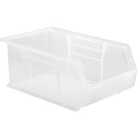 Bac transparent ultra empilable & suspendable, 8-1/4" la, 6" h x 13-5/8" p, Transparent Equipex