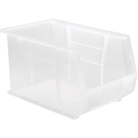 Bac transparent ultra empilable & suspendable, 8-1/4" la, 8" h x 13-5/8" p, Transparent Equipex