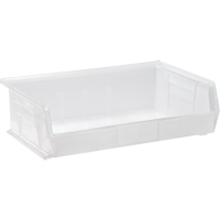 Bac transparent ultra empilable & suspendable, 16-1/2" la, 5" h x 10-7/8" p, Transparent Equipex