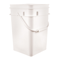 Square Pail, Plastic, 4.25 gal. Equipex