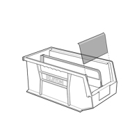 Stack & Hang Bin, 8-1/4" W x 7" H x 14-3/4" D, Blue Equipex