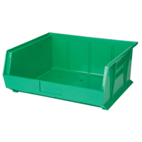 Stack & Hang Bin, 16-1/2" W x 7" H x 14-3/4" D, Green Equipex