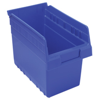 Bacs pour &eacute;tag&egrave;re Store-Max, 6-5/8" la x 8" H x 11-5/8" p, Bleu, Capacit&eacute; 44 lb Equipex