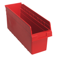 Bacs pour &eacute;tag&egrave;re Store-Max, 6-5/8" la x 8" H x 17-7/8" p, Rouge, Capacit&eacute; 56 lb Equipex