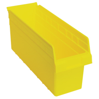 Bacs pour &eacute;tag&egrave;re Store-Max, 6-5/8" la x 8" H x 17-7/8" p, Jaune, Capacit&eacute; 56 lb Equipex