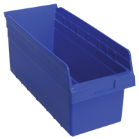 Bacs pour &eacute;tag&egrave;re Store-Max, 8-3/8" la x 8" H x 17-7/8" p, Bleu, Capacit&eacute; 56 lb Equipex