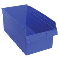 Bacs pour &eacute;tag&egrave;re Store-Max, 11-1/8" la x 8" H x 17-7/8" p, Bleu, Capacit&eacute; 56 lb Equipex