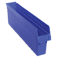 Bacs pour &eacute;tag&egrave;re Store-Max, 4-3/8" la x 8" H x 23-5/8" p, Bleu, Capacit&eacute; 68 lb Equipex