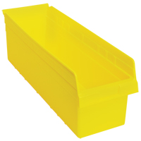 Bacs pour &eacute;tag&egrave;re Store-Max, 8-3/8" la x 8" H x 23-5/8" p, Jaune, Capacit&eacute; 68 lb Equipex
