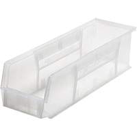 Bacs ultra empilable & suspendable, 17-7/8" la, 5" h x 5-1/2" p, Transparent Equipex