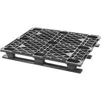 Palette empilable en plastique, Acc&egrave;s de Quatre c&ocirc;t&eacute;s, 48" lo x 40" la x 5-3/5" h Equipex