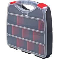 Boîte &agrave; compartiments en plastique, 10" la x 12,5" p x 2-1/4" h, 22 compartiments Equipex