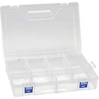 Boîte &agrave; compartiments en plastique, 7,75" la x 11,75" p x 2,2" h, 10 compartiments Equipex
