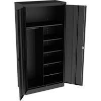 Combination Cabinet, 36" W x 18" D x 72" H, Black Equipex