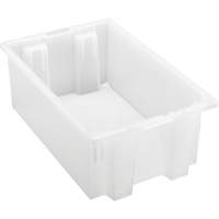 Contenant robuste Stack & Nest, 6" x 11" x 18", Transparent Equipex