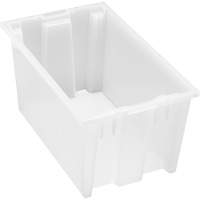 Contenant robuste Stack & Nest, 9" x 11" x 18", Transparent Equipex