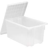 Contenant robuste Stack & Nest, 15" x 19,5" x 29,5", Transparent Equipex