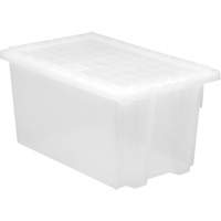 Contenant robuste Stack & Nest, 15" x 19,5" x 29,5", Transparent Equipex
