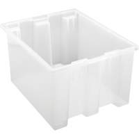 Contenant robuste Stack & Nest, 10" x 15,5" x 19,5", Transparent Equipex