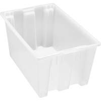 Contenant robuste Stack & Nest, 15" x 19,5" x 29,5", Transparent Equipex