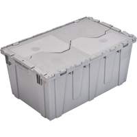 FP243C FliPak Nestable Tote, 26.9" x 16.9" x 12.1", Grey Equipex