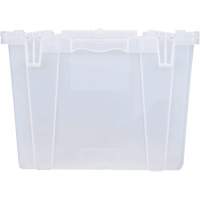 FP243C FliPak Nestable Tote, 26.9" x 16.9" x 12.1", Clear Equipex