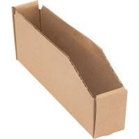 Boîtes profondes en carton ondul&eacute;, 1-15/16" la x 11-1/4" p x 4-1/2" h, Beige Equipex