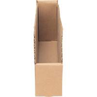 Boîtes profondes en carton ondul&eacute;, 1-15/16" la x 11-1/4" p x 4-1/2" h, Beige Equipex