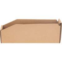 Boîtes profondes en carton ondul&eacute;, 1-15/16" la x 11-1/4" p x 4-1/2" h, Beige Equipex