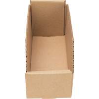 Deep Corrugated Parts Bins, 3-3/4" W x 11-1/4" D x 4-1/2" H, Beige Equipex