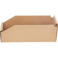 Deep Corrugated Parts Bins, 3-3/4" W x 11-1/4" D x 4-1/2" H, Beige Equipex