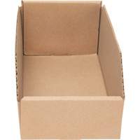Deep Corrugated Parts Bins, 5-3/4" W x 11-1/4" D x 4-1/2" H, Beige Equipex