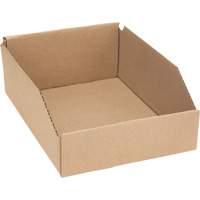Deep Corrugated Parts Bins, 8-3/4" W x 11-1/4" D x 4-1/2" H, Beige Equipex