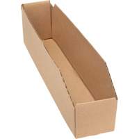Deep Corrugated Parts Bins, 1-7/8" W x 17-1/8" D x 4-1/2" H, Beige Equipex