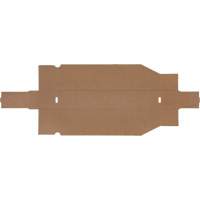 Deep Corrugated Parts Bins, 1-7/8" W x 17-1/8" D x 4-1/2" H, Beige Equipex