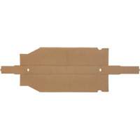 Deep Corrugated Parts Bins, 2-7/8" W x 17-1/4" D x 4-1/2" H, Beige Equipex
