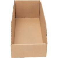 Deep Corrugated Parts Bins, 5-3/4" W x 17-1/4" D x 4-1/2" H, Beige Equipex