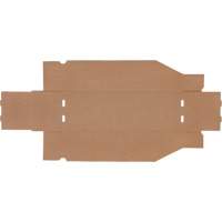 Deep Corrugated Parts Bins, 5-3/4" W x 17-1/4" D x 4-1/2" H, Beige Equipex