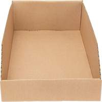 Deep Corrugated Parts Bins, 9-3/4" W x 17-1/4" D x 4-1/2" H, Beige Equipex