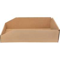 Deep Corrugated Parts Bins, 9-3/4" W x 17-1/4" D x 4-1/2" H, Beige Equipex