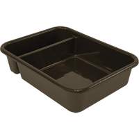 All-Purpose Compartmentalized Storage Tub, 5" H x 15" D x 20" L, Plastic, Brown Equipex