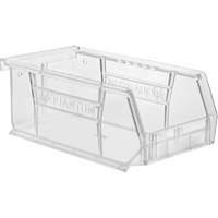 Crystal Clear Ultra Bins, 4-1/8" W x 3" H x 7-3/8" D, Clear Equipex