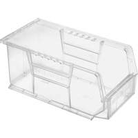 Crystal Clear Ultra Bins, 5-1/2" W x 5" H x 10-7/8" D, Clear Equipex