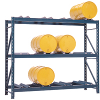 Rayonnages pour barils, 12 barils, 112" la x 36" p x 96" h Equipex