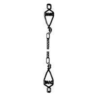 Assemblages l&eacute;gers de cables de masse et de mise &agrave; la terre - Deux pinces crocodiles Equipex