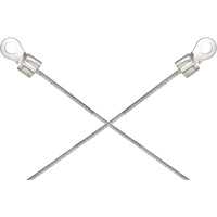 Assemblages l&eacute;gers de cables de masse et de mise &agrave; la terre - Deux raccordements a/borne d'extr&eacute;mit&eacute; de 1/4" Equipex