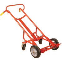 Diable &agrave; Barils Ergonomique A/Roulettes Pivotantes, Fabriqu&eacute; en Acier, 55 - 85 gal. US (45 - 70 gal. imp.) Equipex